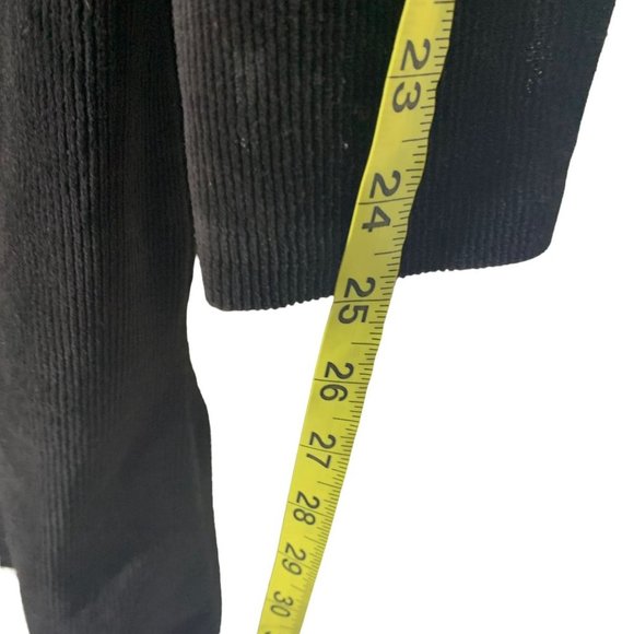 Vintage 90s Black Long Sleeve Unstructured Turtleneck Below Knee Dress XL - Picture 6 of 8